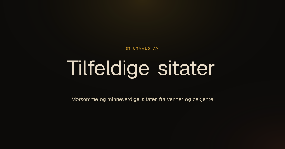Tilfeldige sitater